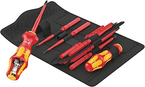 Wera 6003 Joker 11 Set 1 Jeu de clés mixtes, 11 pièces, 16 parties, Rouge/Jaune
