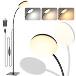 Mojimdo LED Floor Lamp, 10W Reading Standing Lamps with 3 Color Temperature & 5 Brightness Levels, Dimmable Floor Lamp for Living Room, Bedroom, Office