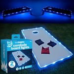 Cornhole Board Lights Set Blue Toss