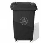 Large Trash Can ，Outdoor Garbage Can with Wheels and Lid 30L 50L 100L 120L Large Kitchen Trash Can for Porch Backyard Deck Patio(Black,30L)