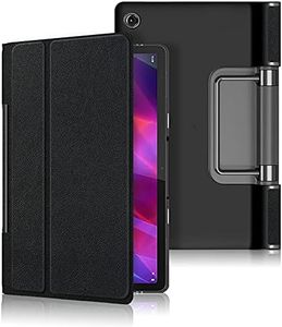 Kepuch Custer Case for Lenovo Yoga Tab 11" YT-J706F,Ultra-Thin PU-Leather Hard Shell Cover for Lenovo Yoga Tab 11" YT-J706F - Black