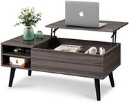 WLIVE Lift Top Coffee Table with St