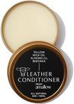 All Natural Leather Conditioner Balm - Made with Mink Oil, Tallow, & Beeswax, Protects, Softens Restores and Waterproofs Leather Shoes, Boots, Bags, Furniture (4 Oz)