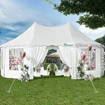 YITAHOME 29x21FT Party Tent Canopy Event Shelter Heavy Duty Wedding Upgraded Ripple Gazebo Large with Roof Removable Sidewalls Commercial