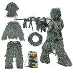 Afranti Adult 3D Ghillie Suit Jungle Woodland Camouflage Hunting Clothing