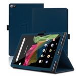 Case for Acer Iconia Tab A10, 10.1 inch, Acer Iconia Tab A10 Tablet Case, Folding Stand Protective Cover with Pencil Holder and Wrist Strap, Full Protection. (Blue)