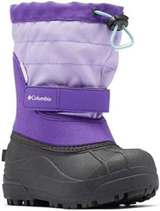 Columbia Unisex-Child Powderbug Plus Ii Snow Boot, Emperor/Paisley Purple, 4 Toddler