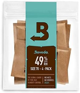 Boveda 49% Two-Way Humidity Control Packs for Music Instruments – 4 Pack – Standard Size – Prevents Warping & Cracking for Wooden Instruments– Humidifier Packs for Instrument Cases – Resealable Bag