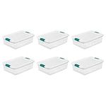 Sterilite 14968006 32 Quart/30 L Latching Box (6 Pack)