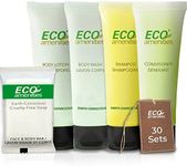 ECO Amenities 150 PIECE Hotel Toiletries Set - 5-in-1 Travel Toiletries include 30ml Shampoo, Conditioner, Body Lotion, Body Wash, and 28g Soap (30 each) - Perfect for Hotels, AirBnB, and Hospitality