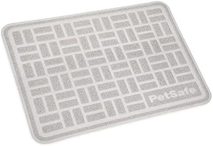 PetSafe Anti-Tracking Litter Mat - Traps Crystal and Clay Clumping Cat Litter - Durable Mesh Material - Easy to Clean Mat - Compatible with All Cat Litter Boxes - Large Size