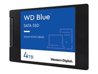 Western Digital 4TB WD Blue 3D NAND Internal PC SSD - SATA III 6 Gb/s, 2.5"/7mm, Up to 560 MB/s - WDS400T2B0A