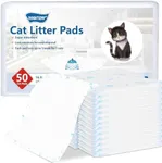 50 Count Cat Pad Refills Super Absorbent Pee Pads for Cats Enhanced Odor Control with Light Scent 16.9" x 11.4" Compatible with Tidy Cats Breeze Litter System