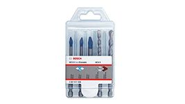 Bosch Professional 5pcs HEX-9 HardCeramic + HEX-5 Drill Bit Set (Hard Tiles, Concrete, Ø 6/8mm, Accessories for Impact Drills)