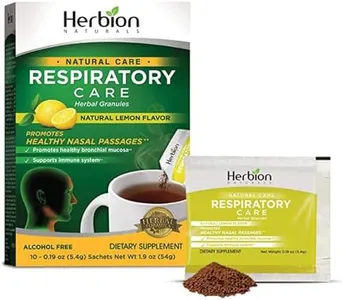 Herbion Naturals Respiratory Care Herbal Granules with Natural Lemon Flavor–10 Ct, for The Whole Family –Healthy Respiratory Function-Relieves Cough