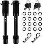 AutoEC Hitch Receiver Pin Lock 5/8 Inch Pin Security Hitch Locks Fit 2 inch 2.5 inch Hitch Receiver III IV V RV Trailer Hitch 2 Pack, Anti-Theft & Anti Rattle