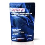 Uflex Athletics Knee Compression Sleeve Support for Running, Jogging, Sports, Joint Pain Relief, Arthritis and Injury Recovery-Single Wrap (Medium)