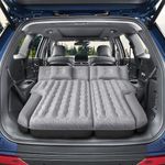 DikaSun Inflatable SUV Air Mattress Bed Car Mattress for SUV, Double-Sided Flocking Travel Camping Bed Car Air Mattress, Car Sleeping Mattress Bed for Universal SUV with Car Air Pump 2 Pillows