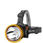 Fire Turtle Rechargeable LED Head Torch Head Lamp Upto 1km Range with Lithium-ion Battery Light for Farmers, Fishing, Camping, Hiking, Trekking, Cycling, Running