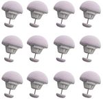 PRAYAS Duvet Clips, Duvet Cover Clips, Sheet Button Fasteners Mushroom Quilt Fixing Pin for Bedding Accessories,Grey(Pack of 12)