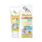 Fixderma Shadow Sunscreen SPF 50+ Gel for Kids PA+++ | Broad Spectrum Sunscreen for UVA & UVB Protection, Non-Greasy & Water Resistant - For Kids 2+ Years Age, 75gm
