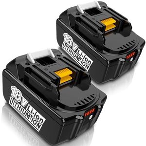 POEOSAS 2 Pack Replacement for Makita 18V Battery 6.0Ah 18 Volt Battery Compatible with Makita BL1860 BL1850B BL1850 BL1840 BL1840B BL1830B BL1830 BL1815 BL1815B LXT400 with LED Indicator