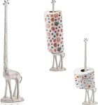 Giraffe Paper Towel Holder for Kitchen or Decorative Toilet Paper Stand for Bathroom - Unique Antique, Vintage, Whimsical Animal Design Roll Dispenser for Home Decor