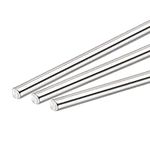 sourcing map 304 Stainless Steel Round Rods Bar,3.5mm Diameter 300mm Length for Various Shaft DIY Craft Model Car Plane Ship Pack of 5