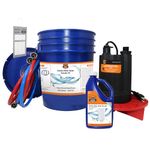 Chromex Tankless Water Heater Flush Kit with Certified Liquid Descaling Solution and 1/6HP Extra Strength Pump