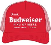 Budweiser Trucker Hat Red, Red, One Size