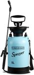 CLICIC Lawn and Garden Portable Sprayer 1.3 Gallon (5L) - Pump Pressure Sprayer includes Shoulder Strap