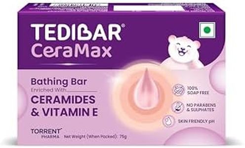 Tedibar Ceramax Bathing Bar - 75g Enriched with Ceramides & Vitamin E |100% Soap Free| Skin friendly pH – By Torrent Pharma