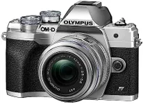 OM SYSTEM OLYMPUS OM-D E-M10 Mark IV Silver Camera Body & Olympus M.Zuiko Digital 14-42mm F3.5-5.6 II R Lens Silver