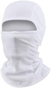 Ski Mask for Men Balaclava Face Mask Women Summer Shiesty Mask Full Head Mask for Motorcycle Helmet Football Sun Protection, White