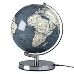 Wild Wood Globe Light | Concrete Grey | 10 Inch