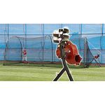 BaseHit & Xtender 24 System - Real Ball Pitching Machine & 24' x 12' x 12' Home Batting Cage Combo