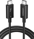 UGREEN Thunderbolt 4 Cable [Intel Certified], 100W USB C to USB C Charger Cable Fast Charging 40Gbps 8K Video Compatible with Thunderbolt 3, USB4, iPhone 16 Pro Max, MacBook Pro, Dell XPS, Hub, 0.8M