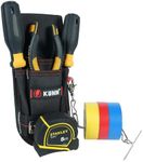 KUNN Small Tool Pouch with Belt Clip, Utility Tool Organizer with Tape Measure Holder, Electrician Tool Pouch for Belt with Tape Thong