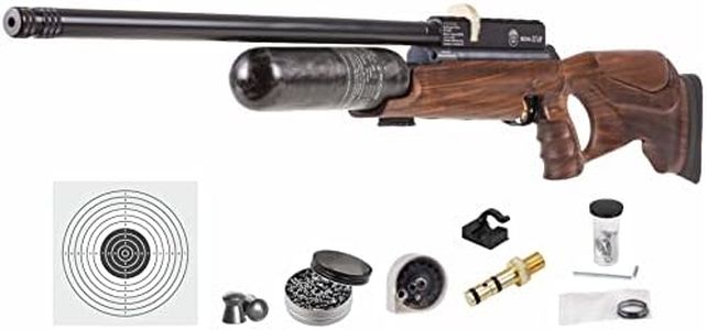 Wearable4U Hatsan NeutronStar .22 Cal PCP Air Rifle with Pack of 250ct Pellets and 100x Paper Targets Bundle