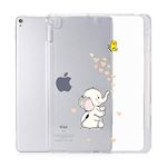 JOYLAND Elephant Pad Case Cover for iPad Mini 1/2/3/4/5 Clear Case Cute Elephant Anti-Scratch Shockproof Slim fit TPU with Pencil Holder Case Cover for iPad Mini 1/2/3/4/5 (Elephant)