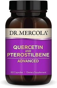 Dr. Mercola Quercetin and Pterostilbene Advanced Dietary Supplement, 30 Servings (60 Capsules), Supports Lung and Immune Health, Non GMO, Soy Free, Gluten Free