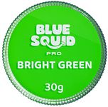 Blue Squid PRO Face Paint - Professional Water Based Single Cake Facepaint & Body Paints - SFX Makeup, Kids Adults Face Painting for Costume, Halloween, Cosplay - Classic Bright Green 30g / 1oz