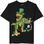 The Children's Place Boys' Short Sleeve Graphic T-Shirt, St Pats Dino, 45115