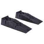 DURHAND 1 Pair Heavy Duty 5 Ton Plastic Garage Workshop Car Service Ramps Lifting Automotive Vehicle Portable, Black