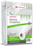 Guardmax Zippered Mattress Encasement - Mini Crib Size - Waterproof and Bed Bug Proof Mattress Protector - 6 Sided Absorbent Mattress Cover - Breathable, and Hypoallergenic. (Portacrib 24 x 38 x 3)