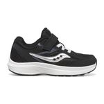 Saucony Kids Boys Cohesion Kdz A/C Running Shoe, Black/White, 5.5 M US