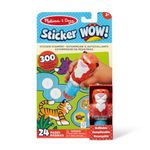 Melissa & Doug Sticker WOW!™ 24-Page Activity Pad and Sticker Stamper - Tiger, 300 Stickers, Arts and Crafts Toy Collectible Character, Creative Play Travel Toy for Girls and Boys 3+ - FSC Certified