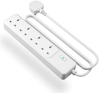 meross Smart Power Strip, WiFi Smart Plug with 4 AC Outlets Alexa Power Strip, Compatible with Alexa Google Assistant, Voice/App/Remote Control, SmartThings