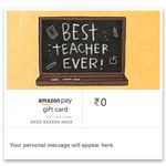 Amazon Pay eGift Card - Best Teacher Ever By Alicia Souza