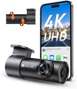 70mai Dash Cam M310 Plus 4K, 2160P Mini Wi-Fi Car Camera, 4K Dash Cam for Parking Monitor, Night Vision, Voice Control, Time-Lapse, Wide Angle, G-Sensor, Loop Recording, APP Control, Supports 256GB